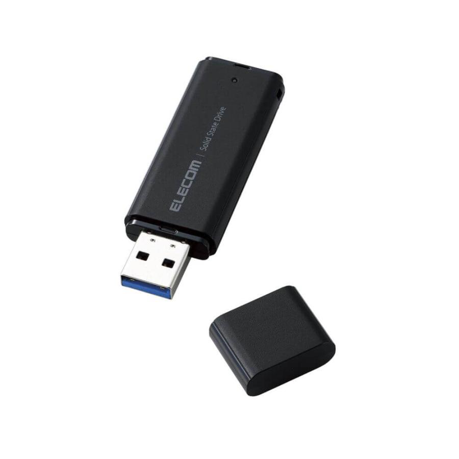 ELECOM ESD-EMC0500GBK SSD 外付け 500GB USB3.2 Gen1 読出最大400MB