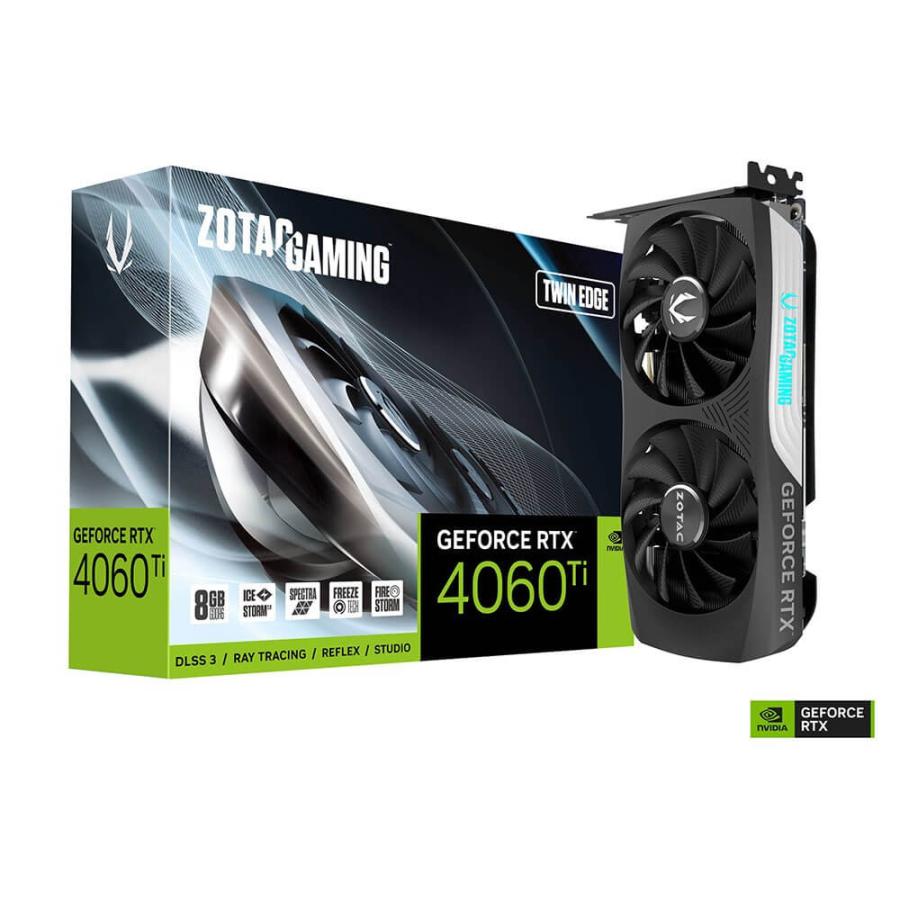 ZOTAC GAMING GeForce RTX 4060 Ti 8GB Twin Edge ZT-D40610E-10M 