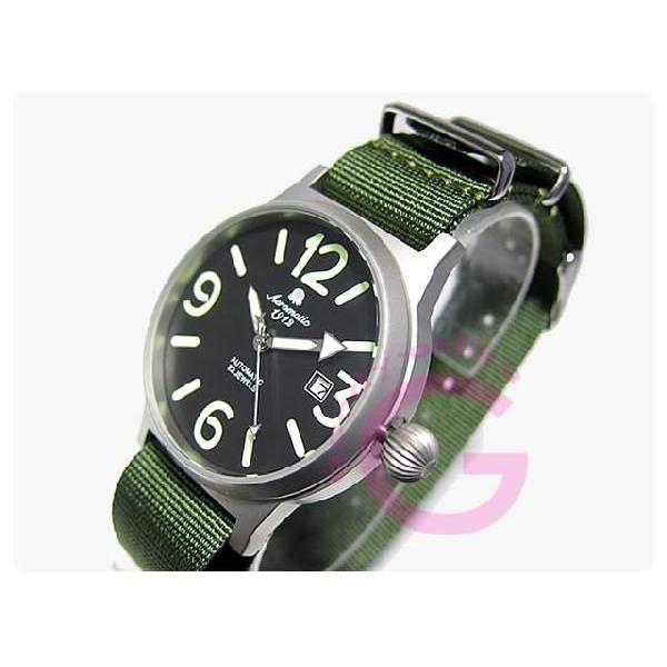 CYMA グリーンナイロンバンド 時計 約40mm CYMA グリーンナイロンバンド 時計 約40mm