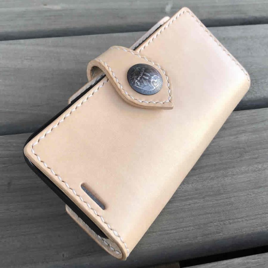 LEVEL7 iPhone各モデルに対応 手帳型ケース 手縫い フラップなし 本革 