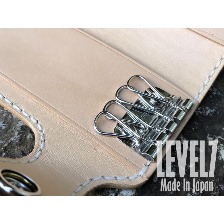 KEY CASE/キーケース 手縫い バスケットスタンプ/カービング