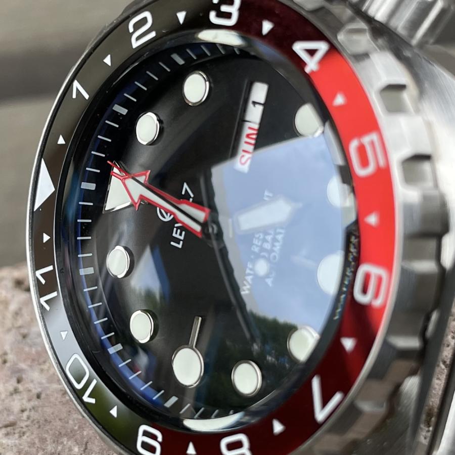 日本製 ハンドメイドの腕時計 20気圧防水 自動巻き SEIKO NH36 サファイアダブルドーム風防 316Lステンレス 腕時計 LEVEL7の画像