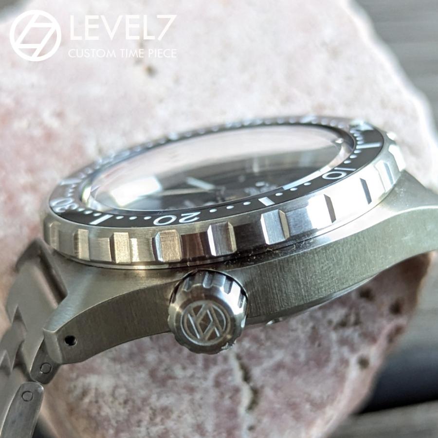 LV1 ARFBK-S-BK 日本製 自社組立の腕時計 20気圧防水 自動巻き SEIKO TMI NH36 サファイア風防 腕時計 LEVEL7の画像