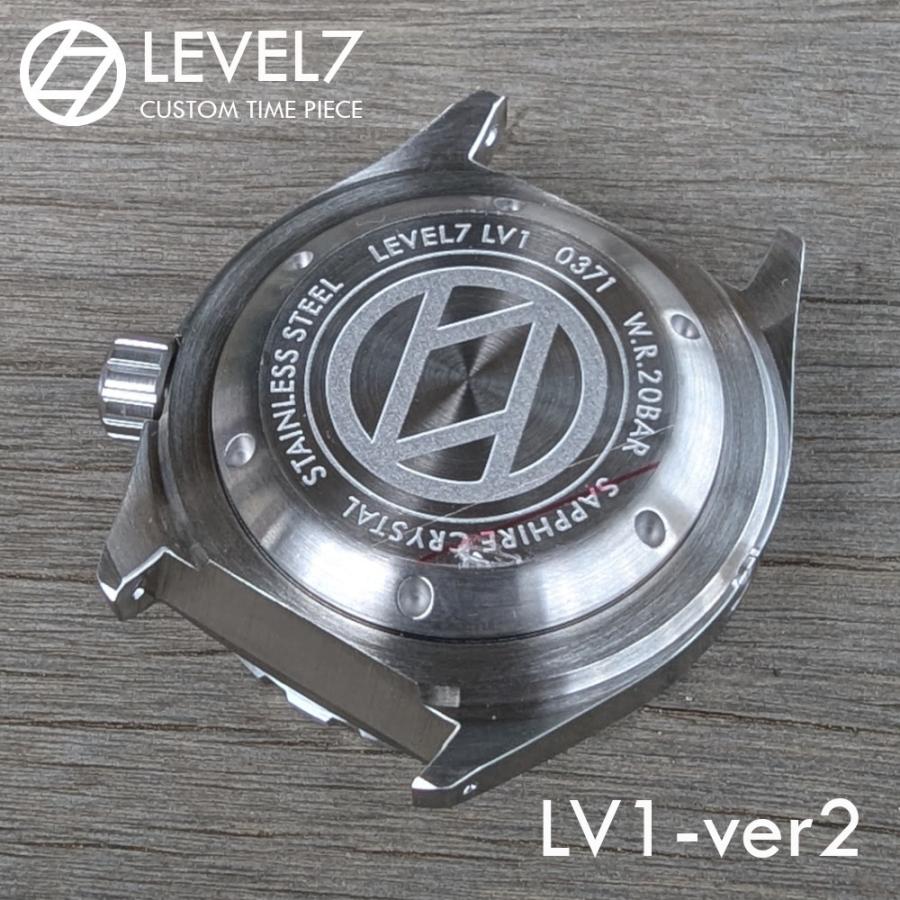 LV1 ARFBL-BL 日本製 自社組立の腕時計 20気圧防水 自動巻き SEIKO NH36 サファイアダブルドーム風防 316Lステンレス 腕時計 LEVEL7の画像