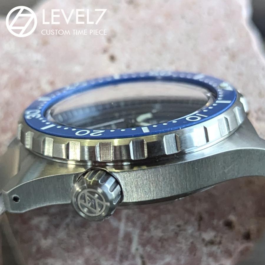 LV1 ARFBL-BL 日本製 自社組立の腕時計 20気圧防水 自動巻き SEIKO NH36 サファイアダブルドーム風防 316Lステンレス 腕時計 LEVEL7の画像