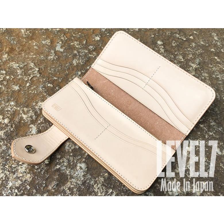 長財布 ロングウォレット SKULL/スカル カービング 手縫い イタリアン
