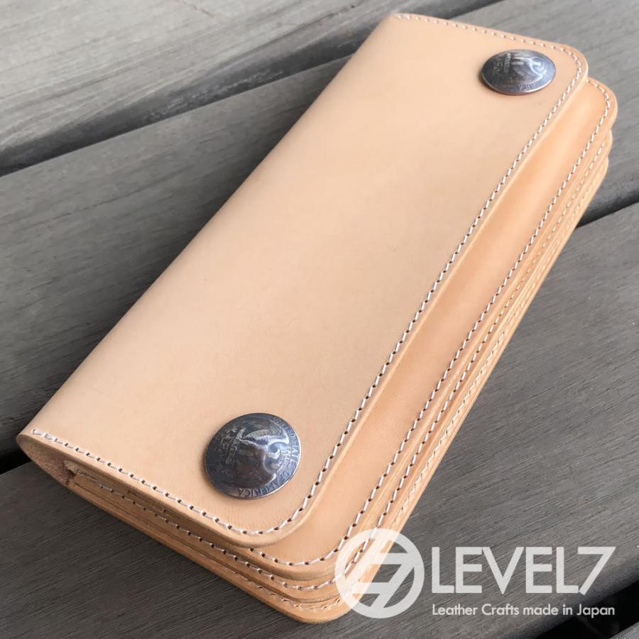 本革　トラッカーウォレット　長財布　ベージュ（生成り） 財布 トラッカーズウォレット/ロングウォレット Lサイズ