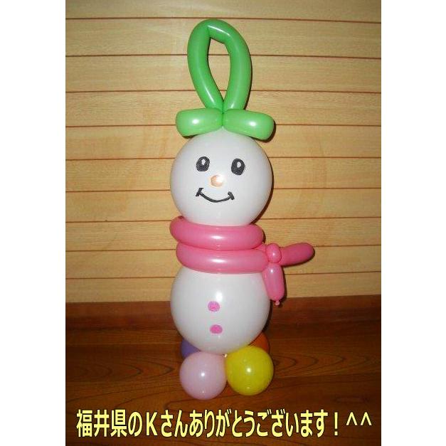 バルーンアート 雪だるま 白 セット １０個分 Pro010 かねさんのバルーンアート 通販 Yahoo ショッピング
