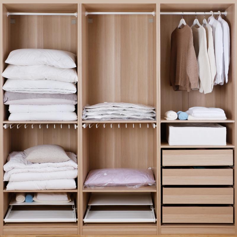 布団 圧縮袋 L 80×60 4枚セット 送料無料 バルブ式 衣類 引越し 掃除機