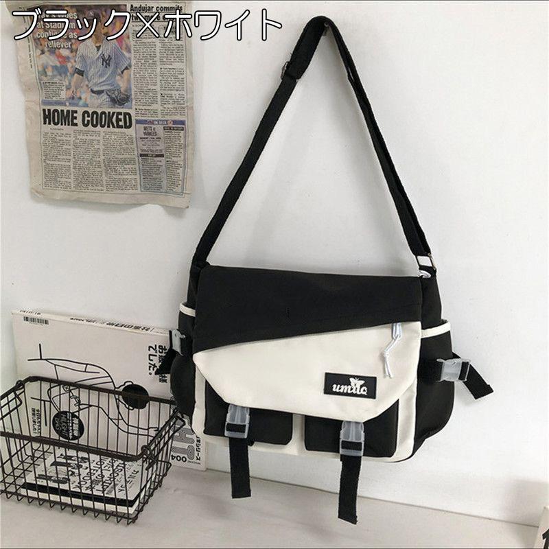 キッズ ジュニア レッスンバッグ A4 ナイロン布 肩掛け 斜め掛け 子供