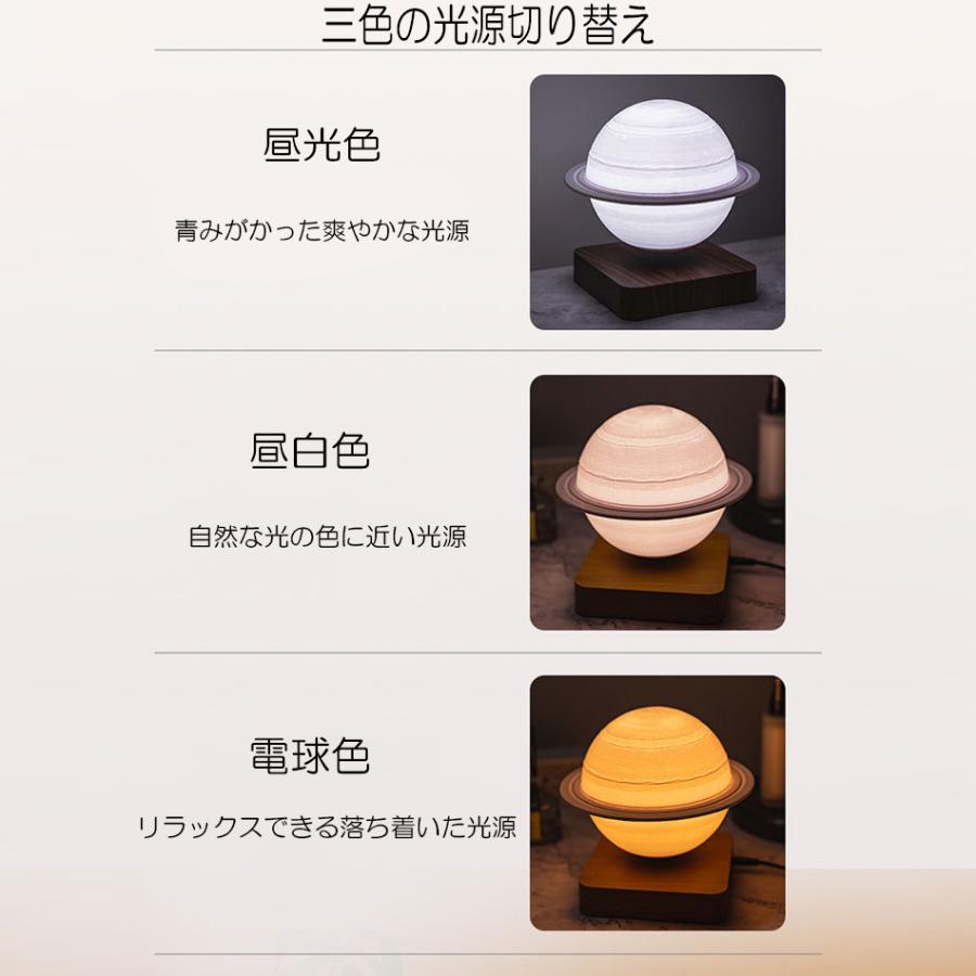 テーブル ランプ 浮遊 土星 照明 回転 磁気 サターン フローティング