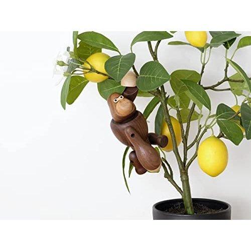 置き物 木製 ゴリラ ウォルナット＆メープル 人形 インテリア 雑貨