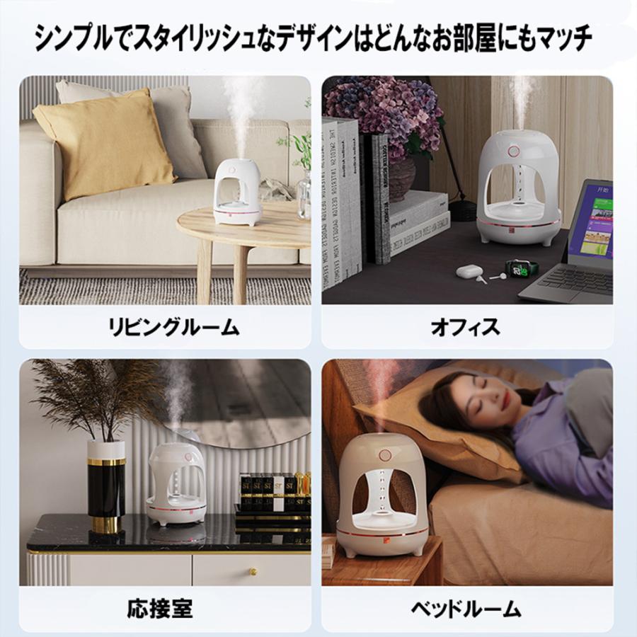加湿器 反重力水滴霧化加湿器 丸形 テーブル ランプ 照明 ライト リビング 寝室 卓上 インテリア 光る ギフト gift 贈り物 ...