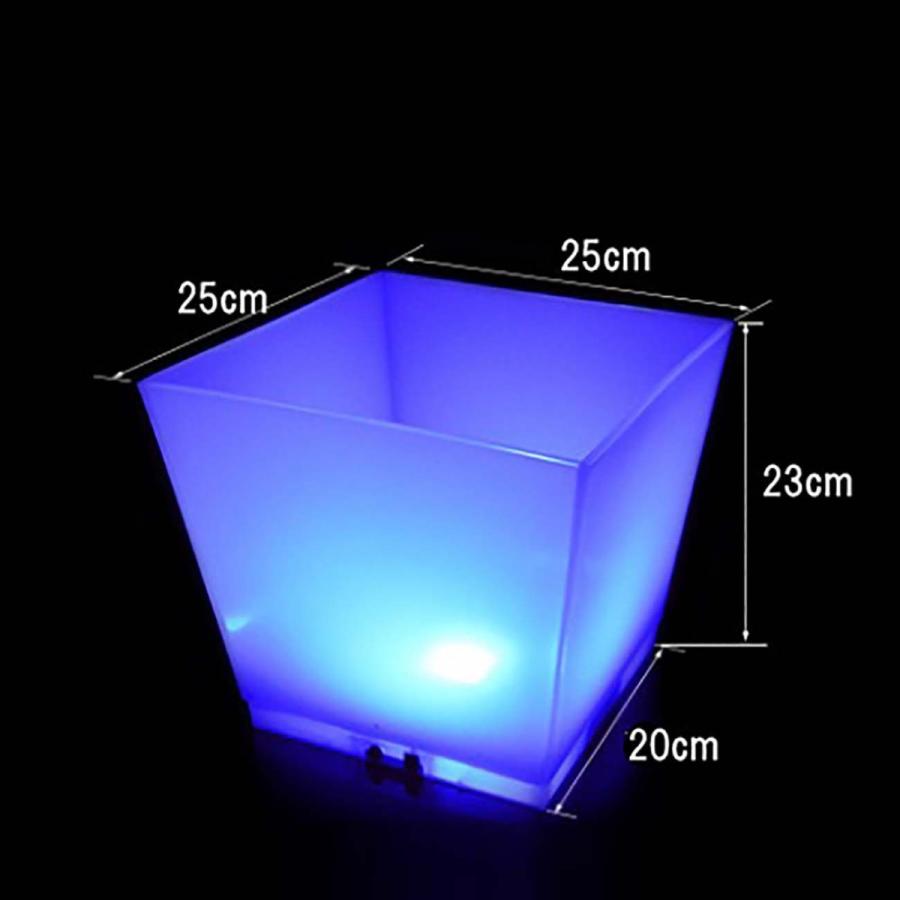 シャンパンクーラー LED ホワイト 白 台形 電池式 アイス シャンパンクーラー LED ホワイト 白 台形 電池式 アイス