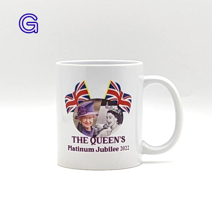 マグカップ 英国 女王 エリザベス 2世 1952-2022 記念 グッズ 70周年