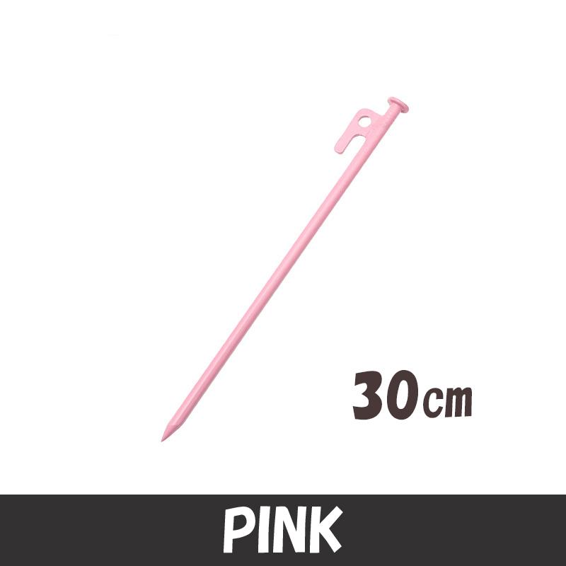 カラーペグ スチールペグ 6本セット 30cm ブルー ピンク キャンプ