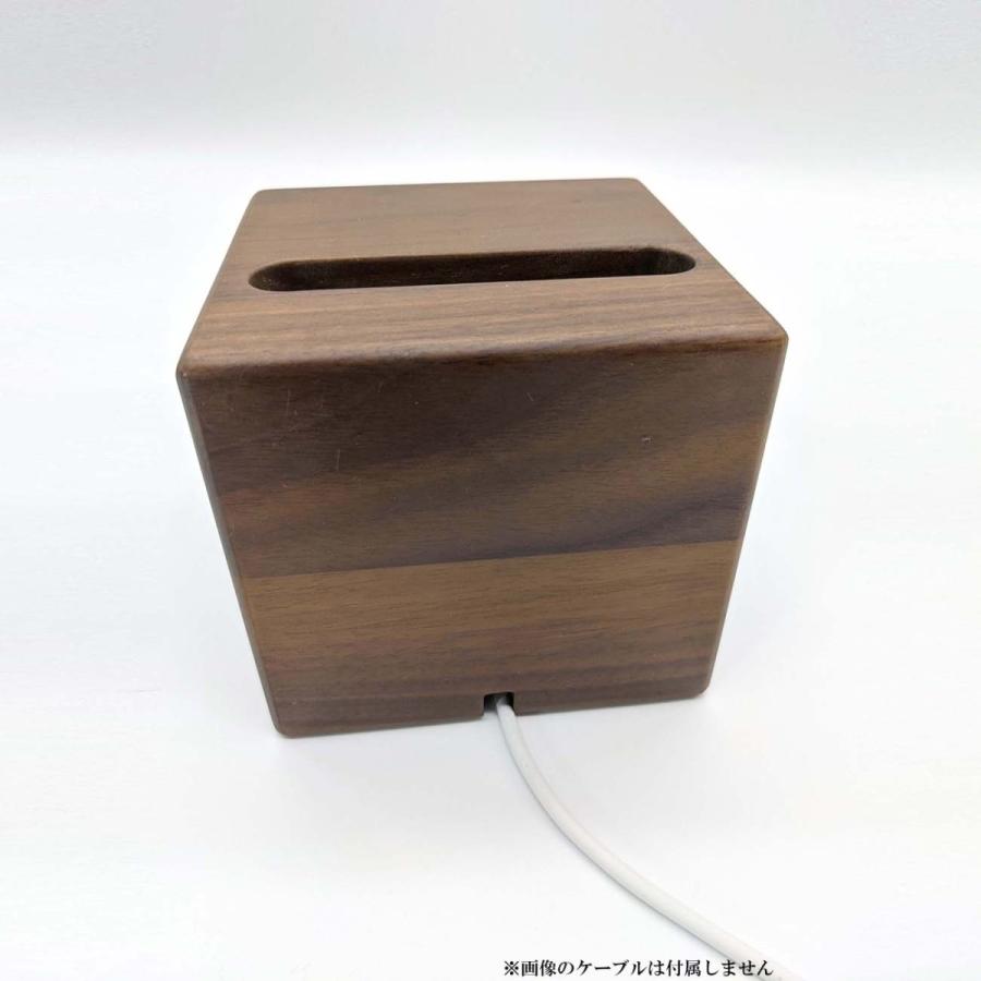 スマホ スタンド 木製 無電源 スピーカー 名入れ 対応 ウォールナット