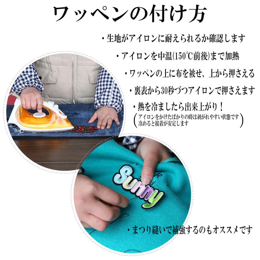 ワッペン アイロン 刺繍 パッチ Rock テイスト A 9枚セット