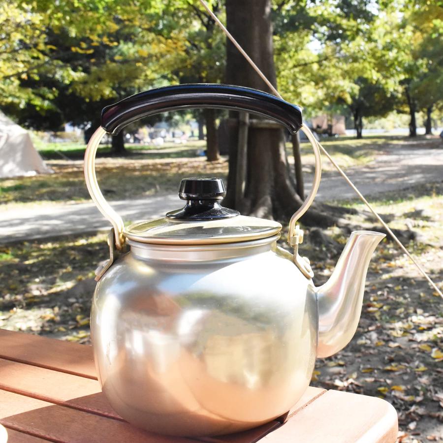 アカオアルミ 湯沸 5l アルミニウム(しゅう酸アルマイト)、ツル