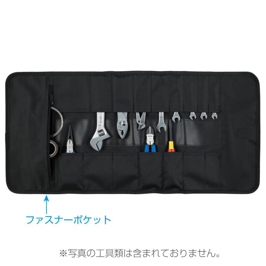 ホーザン(HOZAN) ツールケース ツールバッグ ロールアップ式 ストッパー付 収納ポケット数17ヶ所 B-98 |  | 01