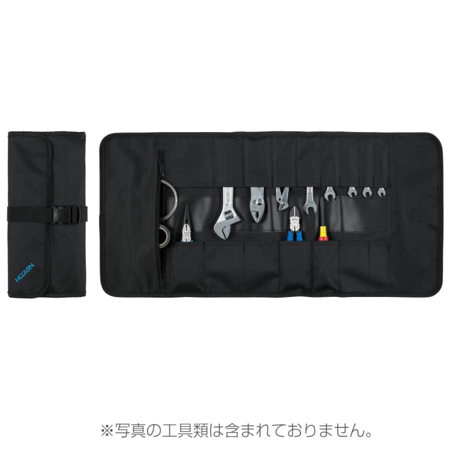 ホーザン(HOZAN) ツールケース ツールバッグ ロールアップ式 ストッパー付 収納ポケット数17ヶ所 B-98 |  | 03