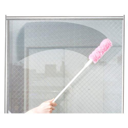 【高いところもラクラク】Seiei 取替え式あみ戸びっクリーン ロングタイプ ピンク 17643 |  | 02