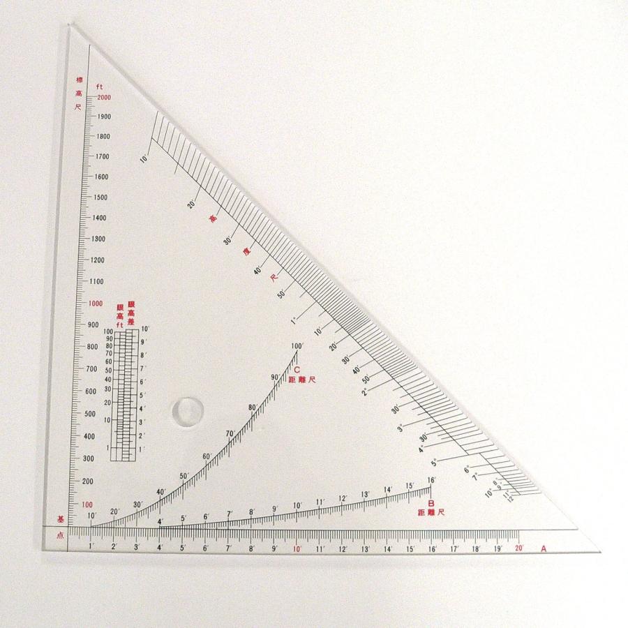プラスチック加工専門店【井上製作所】 井上式三角定規 （井上式航海