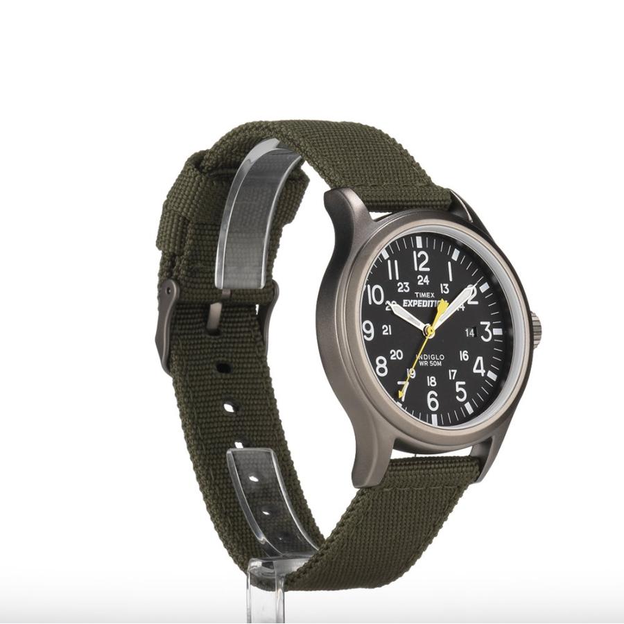 【新品未使用】TIMEX 腕時計 グリーン　アクセサリー　メンズ　時計 Timex メンズ エクスペディションスカウト 40 腕時計 グリーン : GOOD