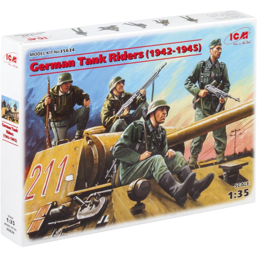 アイシーエム ICM 1/35 ドイツ 戦車搭乗兵 1942-1945 プラモデル アイシーエム ICM 1/35 ドイツ 戦車搭乗兵 1942-1945 プラモデル