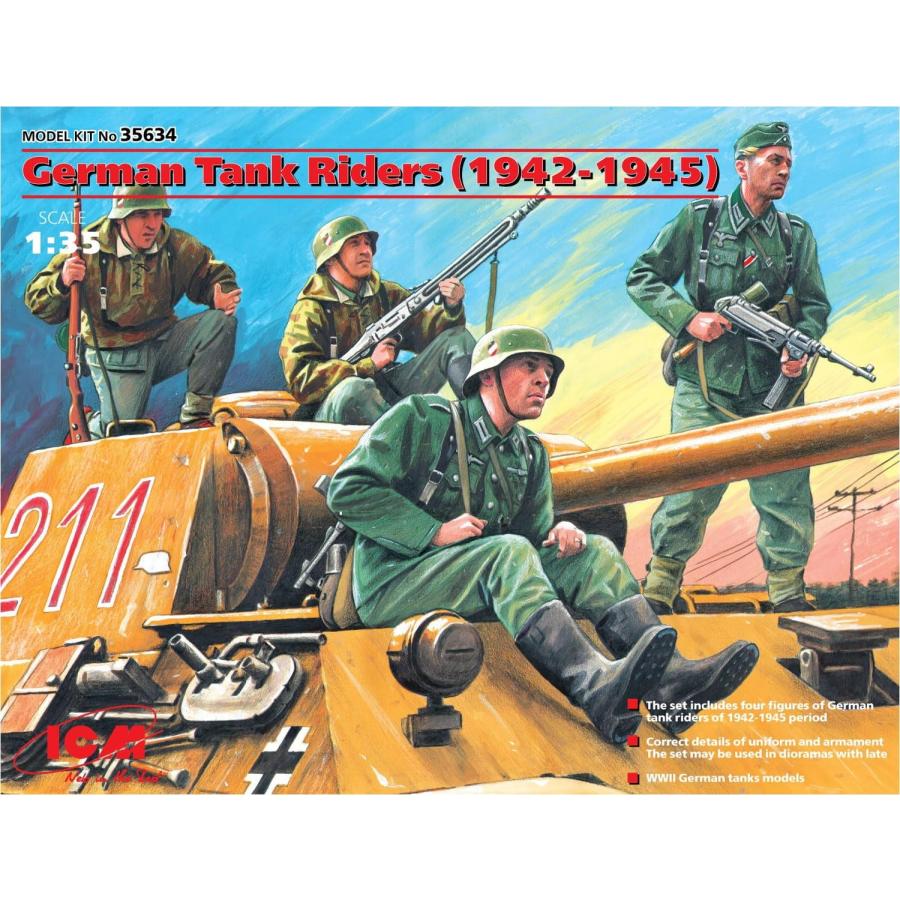 アイシーエム ICM 1/35 ドイツ 戦車搭乗兵 1942-1945 プラモデル アイシーエム ICM 1/35 ドイツ 戦車搭乗兵 1942-1945 プラモデル