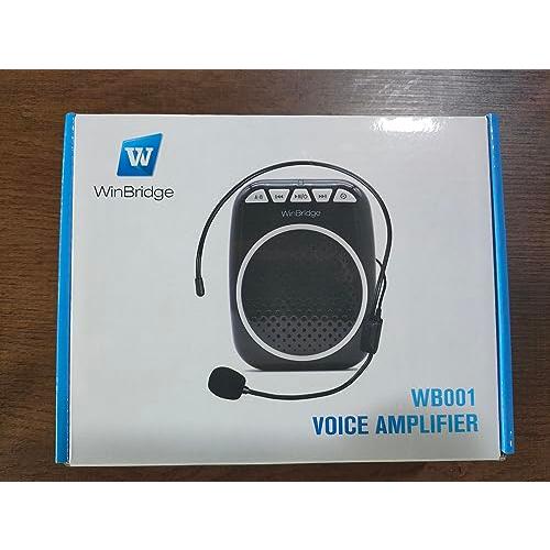 W WINBRIDGE 拡声器 ハンズフリー拡声器 小型 ポータブル拡声器 有線