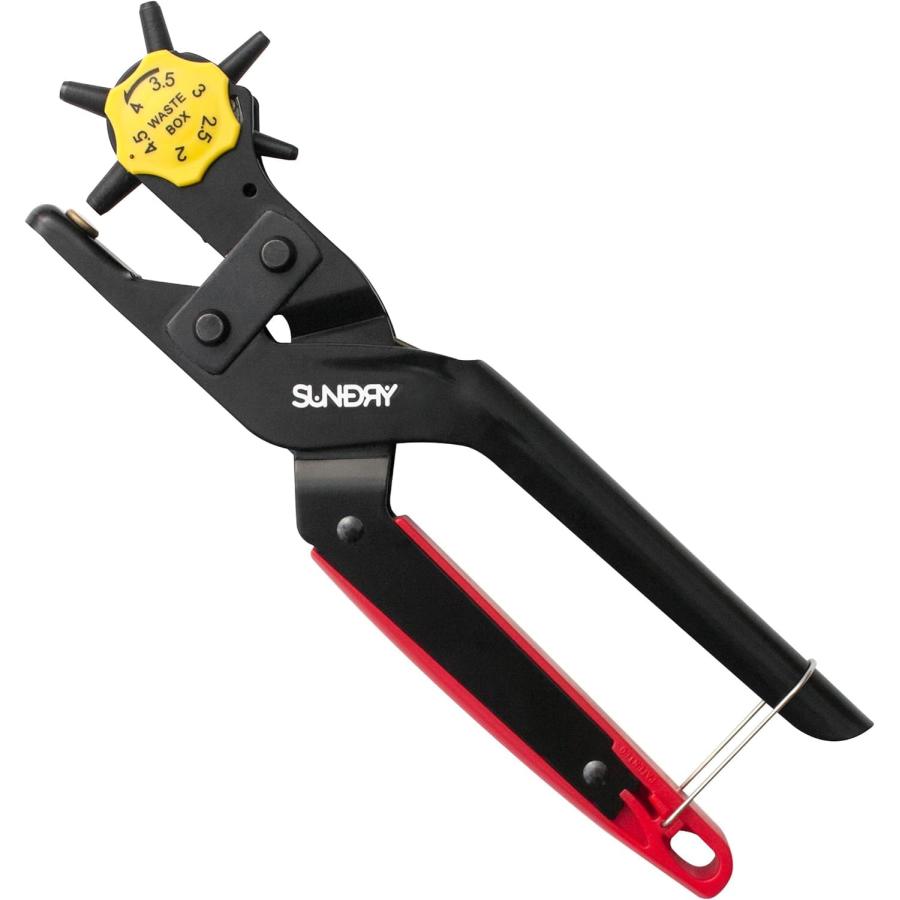 SUNDRY ロータリーレザーパンチ 穴あけ直径2.0-4.5mm(6段階) RLP-6
