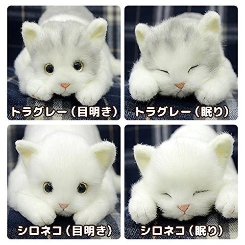 日本製 リアルな猫のぬいぐるみ 58cm (トラグレーL目明き) : GOOD ZERO