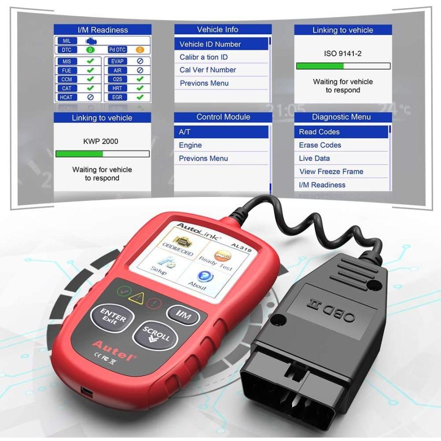 Autel AL319 OBD2 故障診断機 ミニ 診断機 自動車 車 スキャンツール