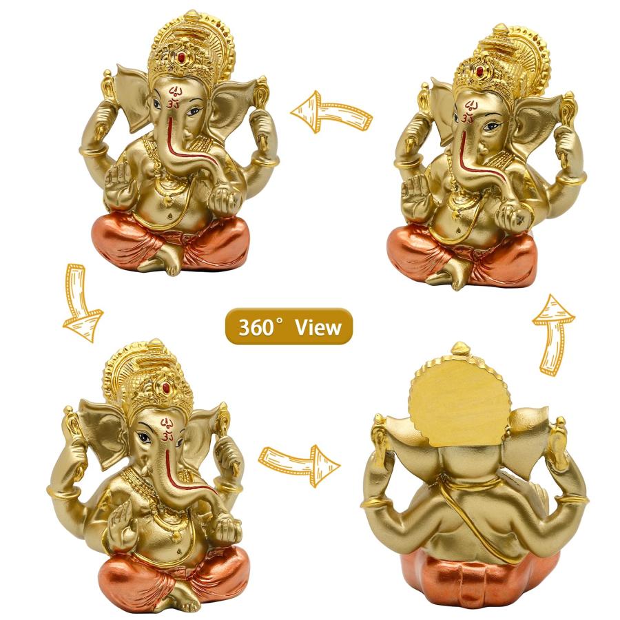 ヒンズー教神ガネーシャ神像 - インドの象のブッダガネーシャ彫刻