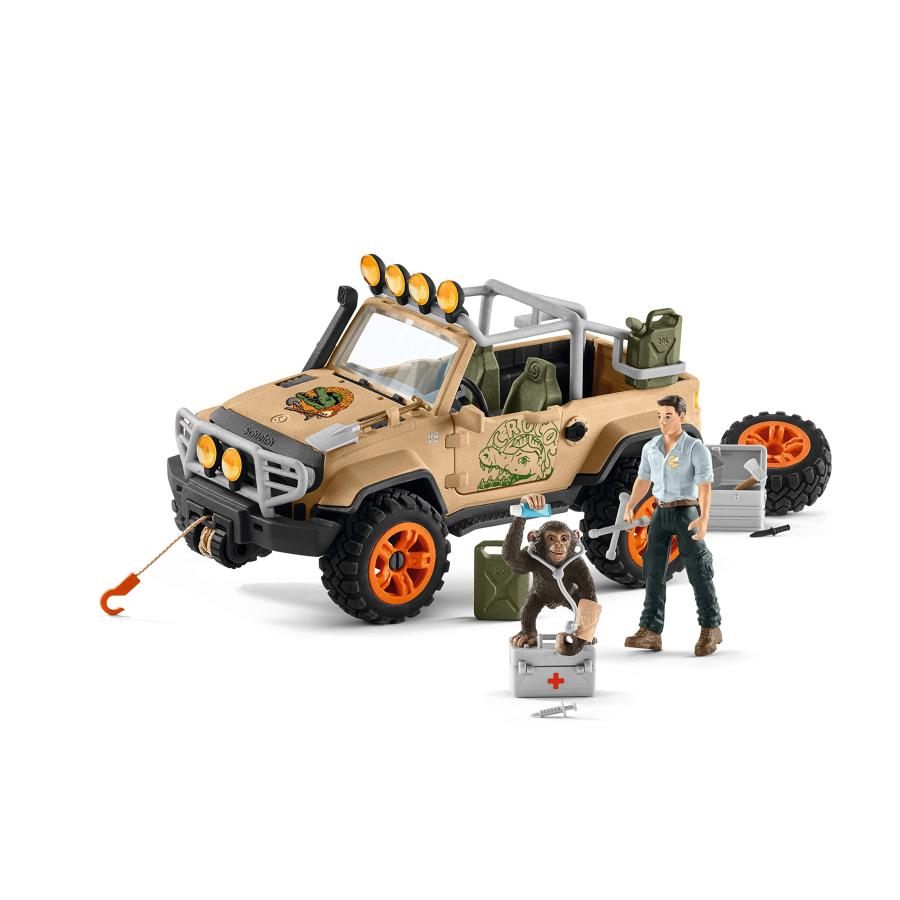 シュライヒ ワイルドライフ ジャングル調査隊 四輪駆動車 42410 : GOOD