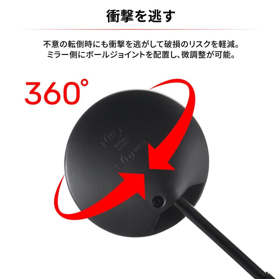 ディーアールシー(DRC) 161オフロードミラー (右) 正ネジ 10mm 丸