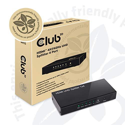Club3D SenseVision HDMI 2.0 4K 60Hz UHD 1入力4出力 分配器 スプリッター Splitter (CSV-138｜goodzero｜07