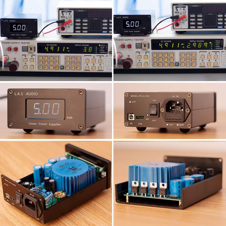 オーディオDACデジタルインタフェース用 25W DC5V / 3.5A USB低ノイズ