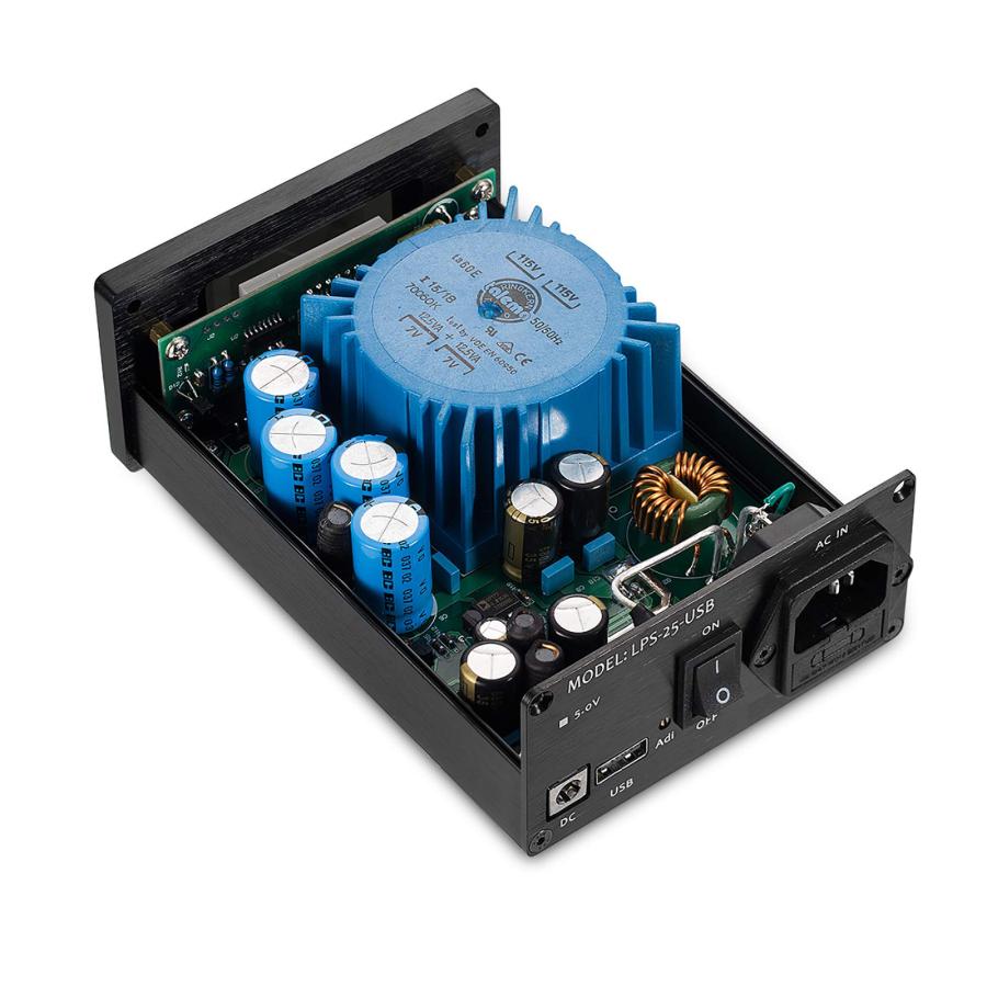 オーディオDACデジタルインタフェース用 25W DC5V / 3.5A USB低ノイズ