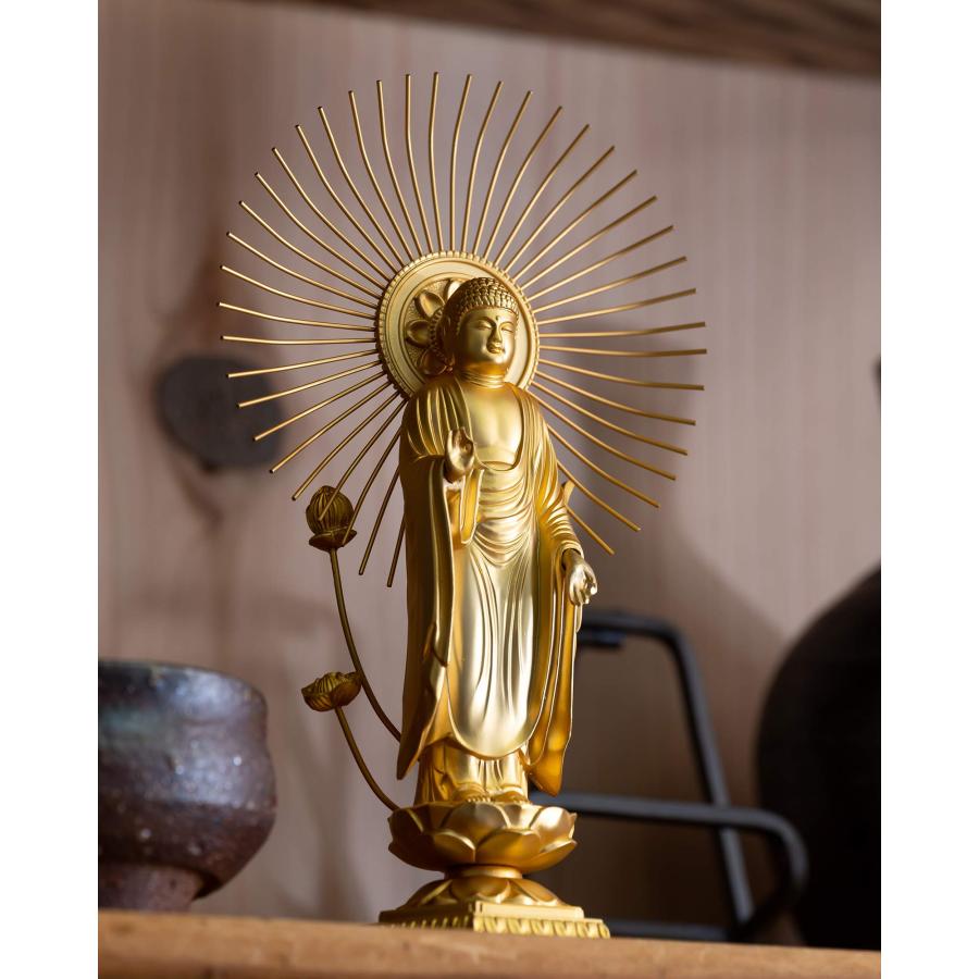 阿弥陀如来御東　本金メッキ　仏像セット 阿弥陀如来御東 本金メッキ 仏像セット 【公式通販】