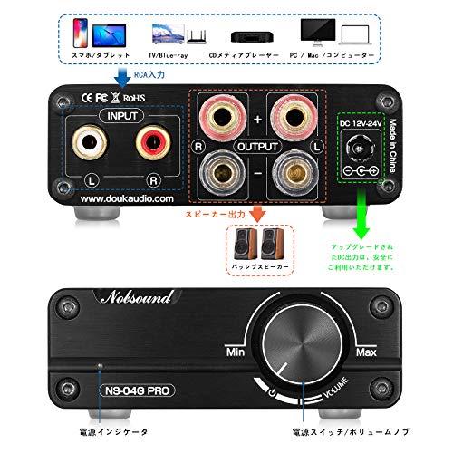 Douk Audio Nobsound NS-04G Mini デジタル パワーアンプ HiFi TPA3116