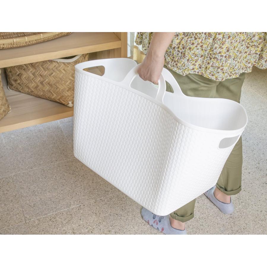 ヒマラヤ化学工業所 アミーゴ バスケット M型 ホワイト 約幅46×奥行39×高さ35cm 158370 |  | 02