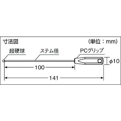 新潟精機 SK 日本製 ボールギャップゲージ ABS樹脂グリップ S φ3.7 BTP-037｜goodzero｜04