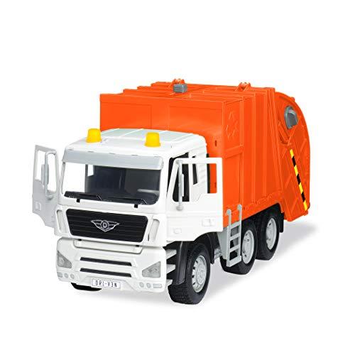 Driven 大型ごみ収集車 清掃車 オレンジ 車 おもちゃ 光 音 可動式