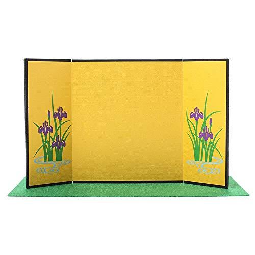 型染め 三つ折り 屏風 (毛氈付) 菖蒲 : GOOD ZERO - 通販 - Yahoo