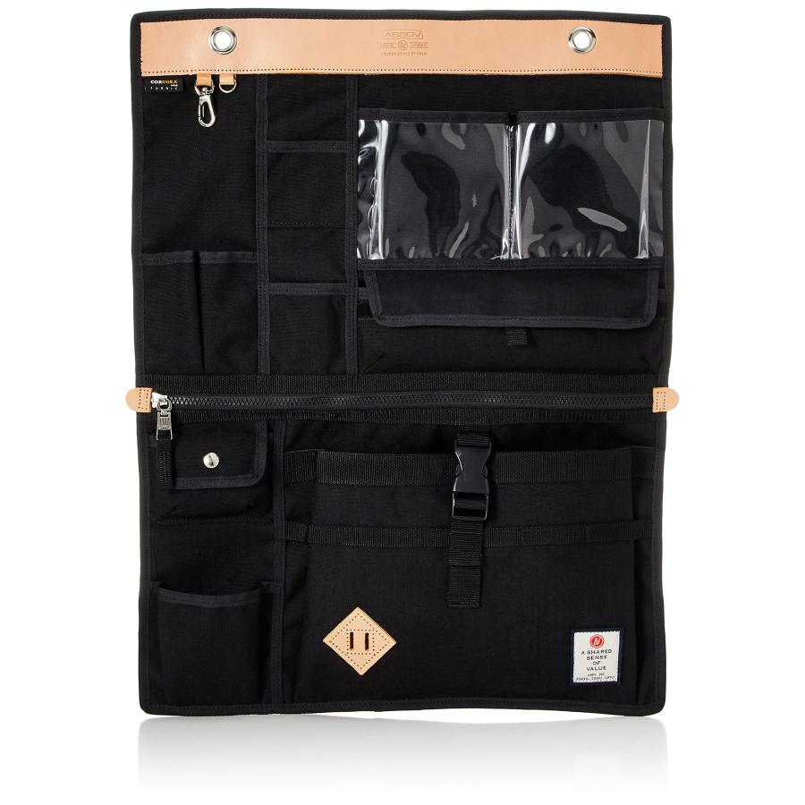 アッソブ] ウォールポケット WALL POCKET-L - CORDURA BLACK : GOOD