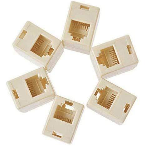 RJ11電話ケーブル 電話線 延長 中継器 中継コネクターモジュラー