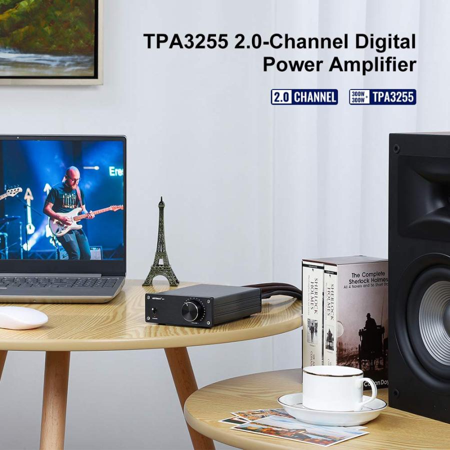AIYIMA A07 TPA3255 パワーアンプ 300Wx2 D級ステレオデジタル