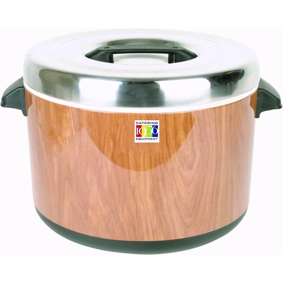 Thunder Group 保温ジャー 3.3升 保温専用 フッ素加工 業務用 Thunder Group 保温ジャー 3.3升 6L 木目 業務用 電気不要 保温専用